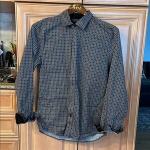 Men’s Guess Black Casual Button Down Shirt with Long Sleeves
